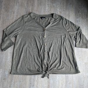 Lane Bryant Olive Top